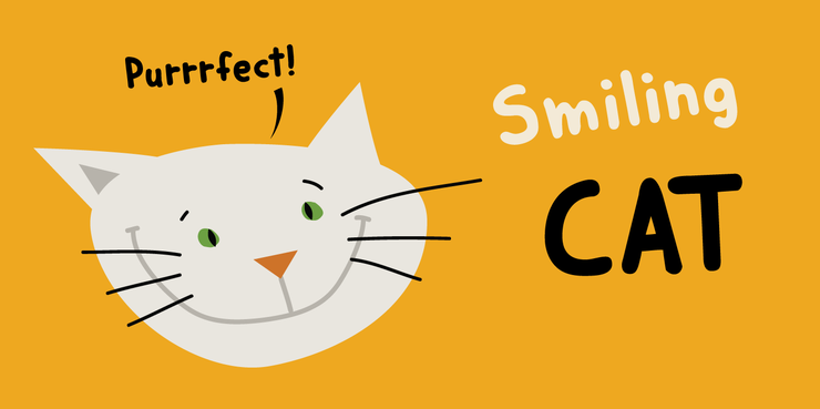 DK Smiling Cat字体 1