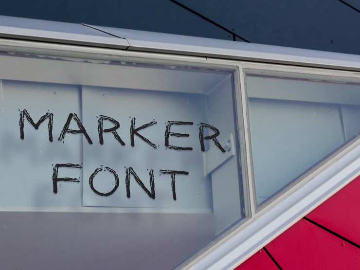 Marker字体 1