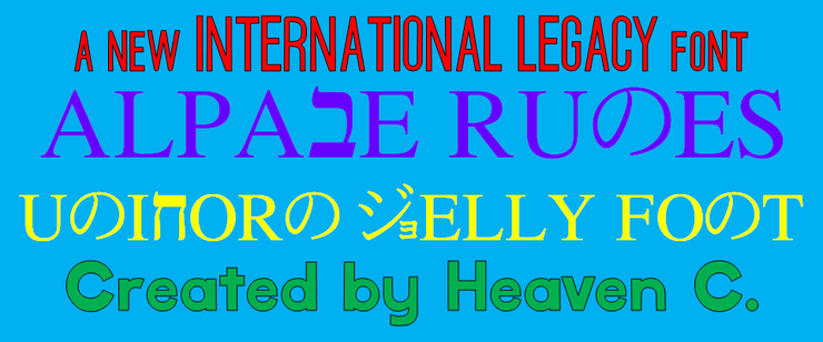 Alpabe Runes CHMC字体 3
