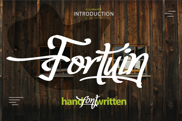 Fortuin Handlettering字体 4