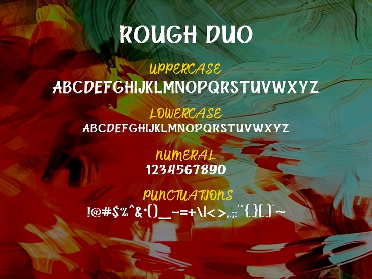 Rough Duo字体 2