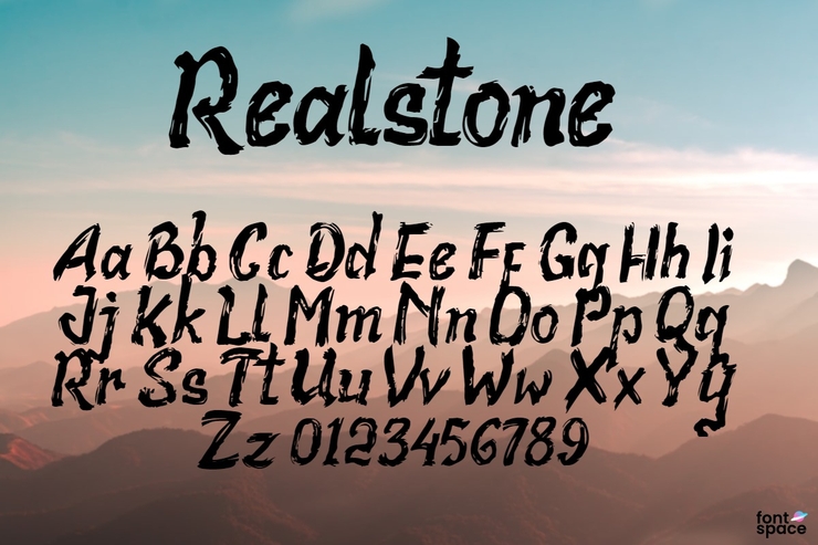 Realstone字体 1