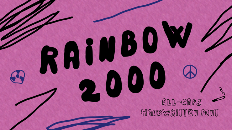 Rainbow 2000字体 2