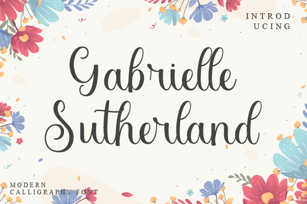 Gabrielle Sutherland字体 1