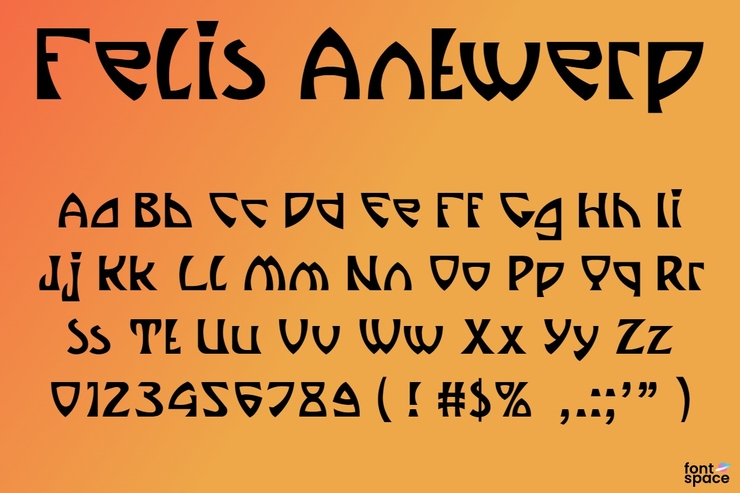 Felis Antwerp字体 2