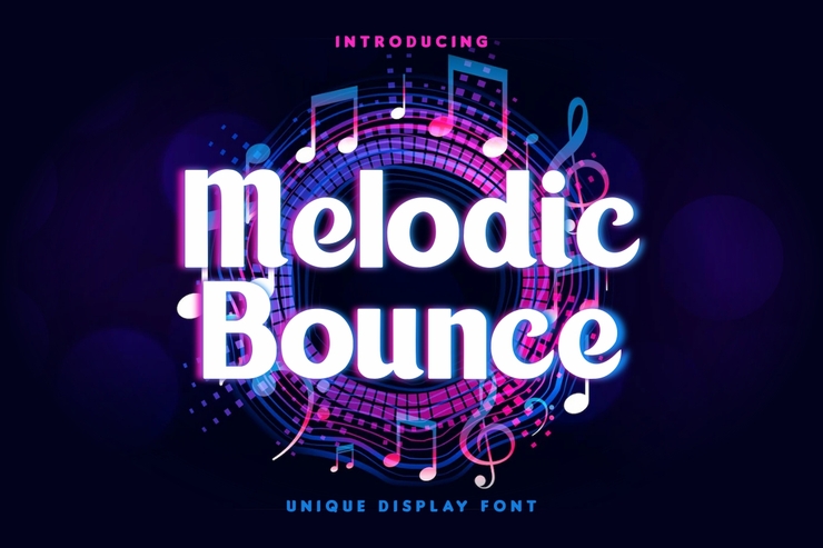 Melodic Bounce字体 3