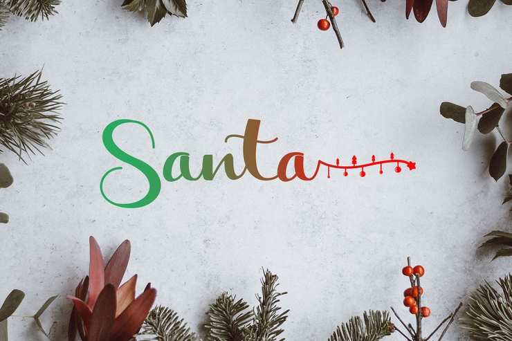 After Christmas字体 6