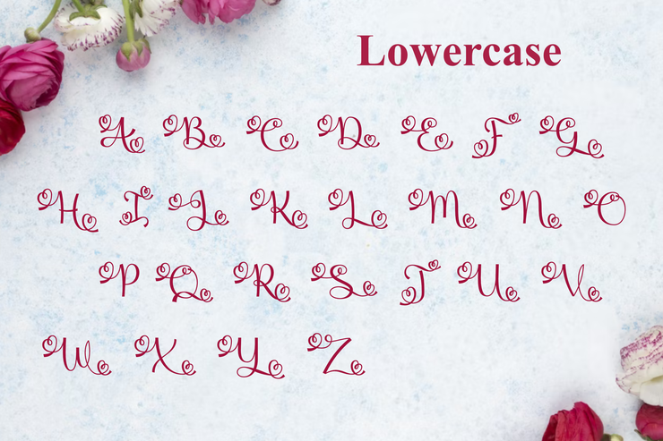 monogram love字体 6