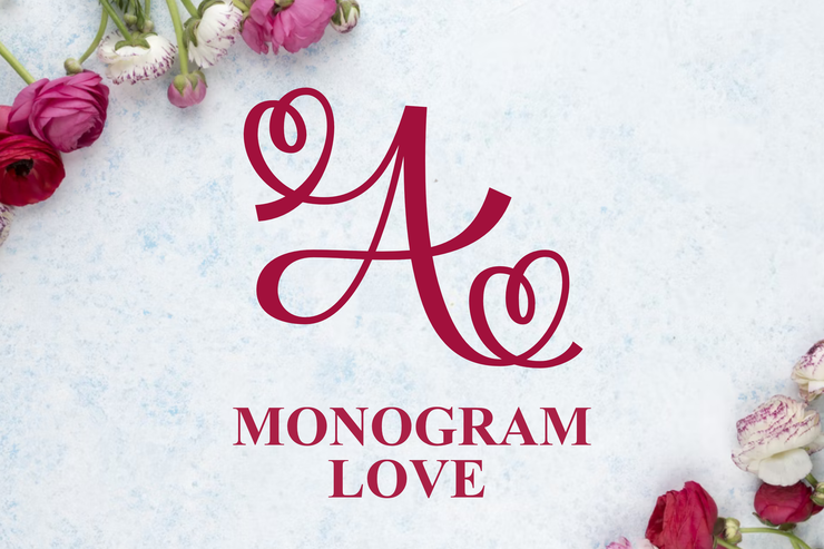 monogram love字体 7