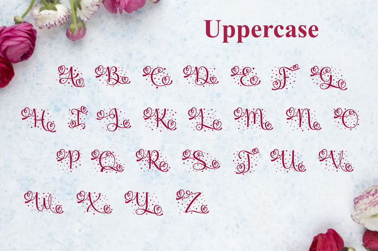 monogram love字体 10