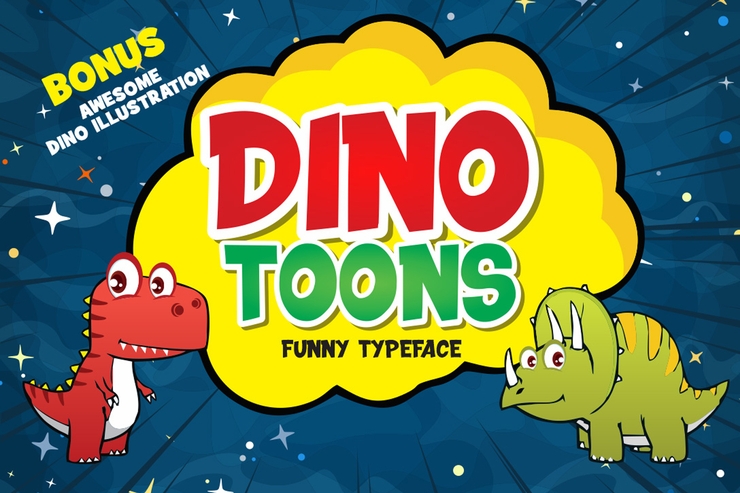 DINOTOONS字体 1