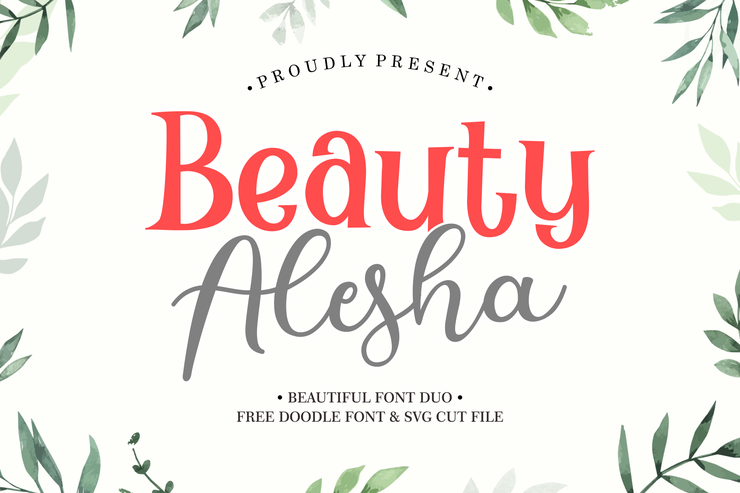Beauty Alesha Script字体 4