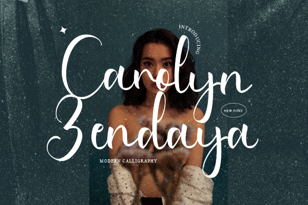 Carolyn Zendaya字体 3