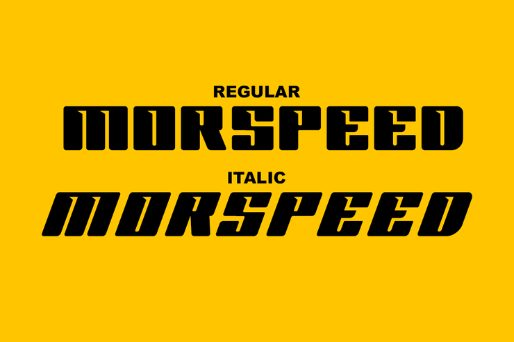 MORSPEED字体 1