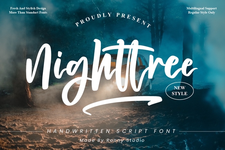 Nighttree字体 1