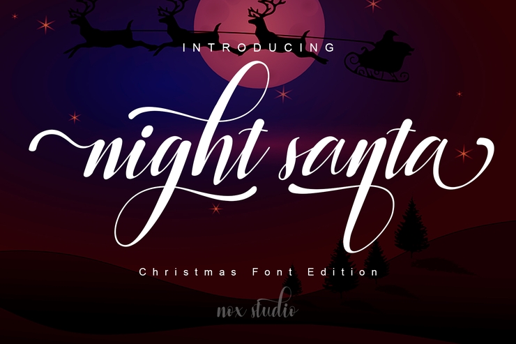 Night Santa字体 1