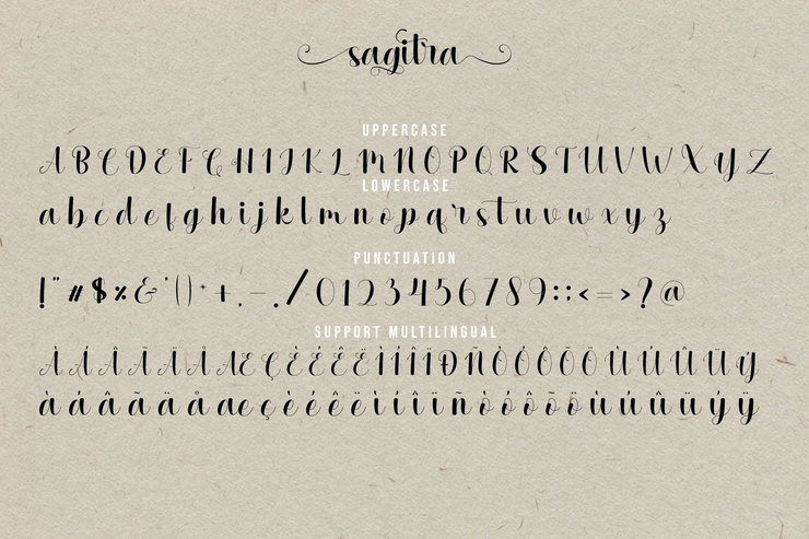 Sagitra字体 3