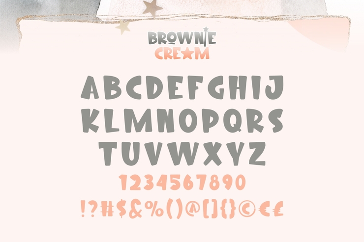 Brownie Cream字体 2