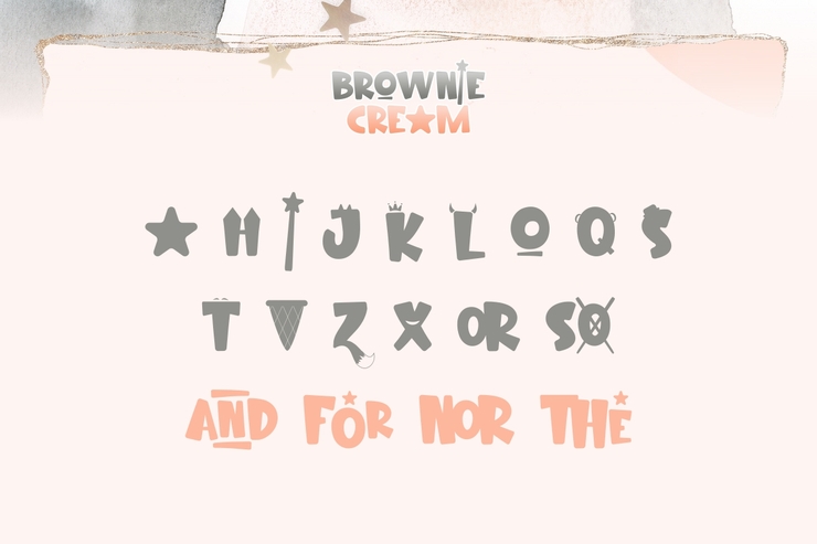 Brownie Cream字体 3