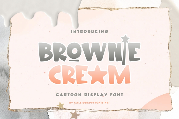 Brownie Cream字体 4