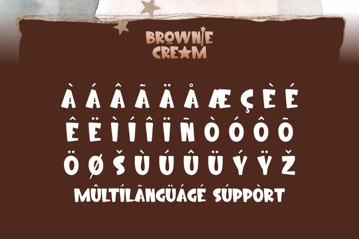 Brownie Cream字体 9