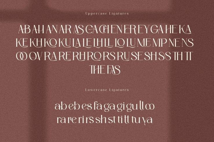 Romans lovers Light字体 2