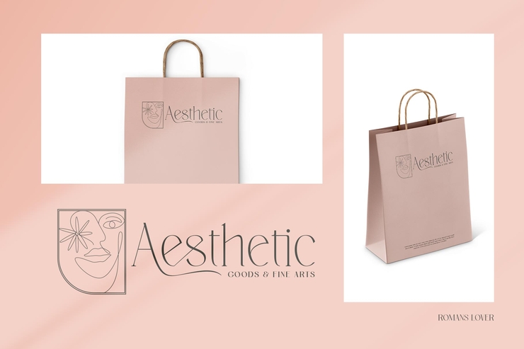 Romans lovers Light字体 4