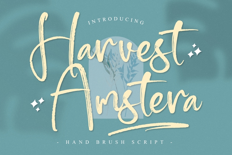 Harvest Amstera字体 3
