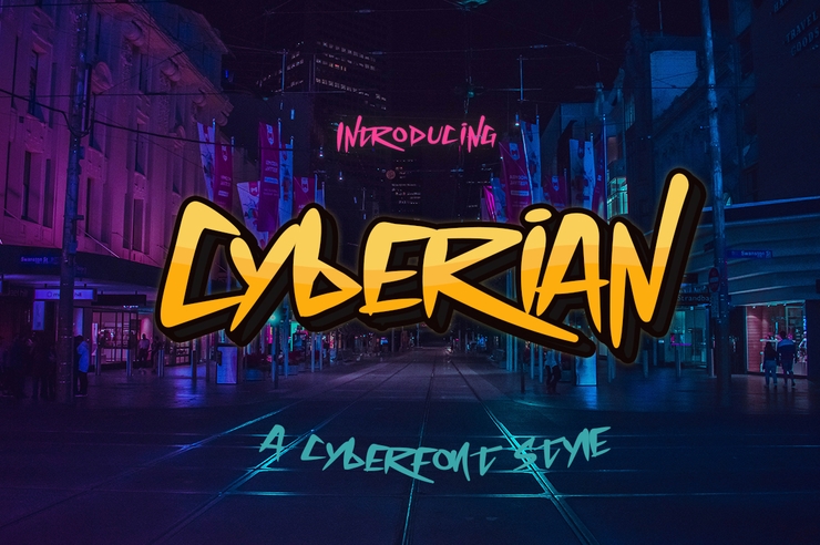 Cyberian字体 1