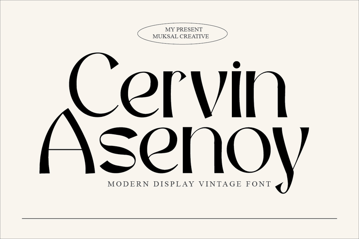 Cervin Asenoy字体 1
