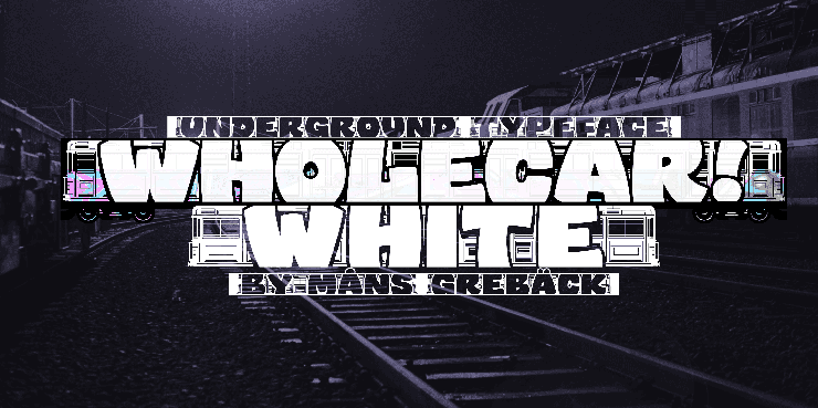 Wholecar White字体 1