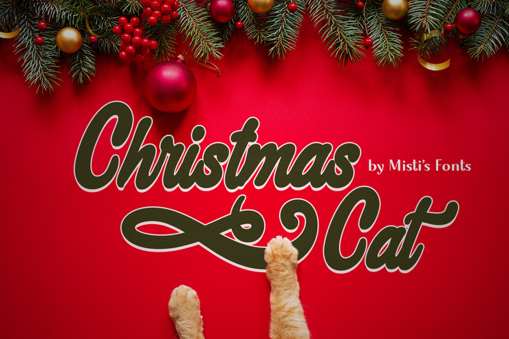 Christmas Cat字体 3