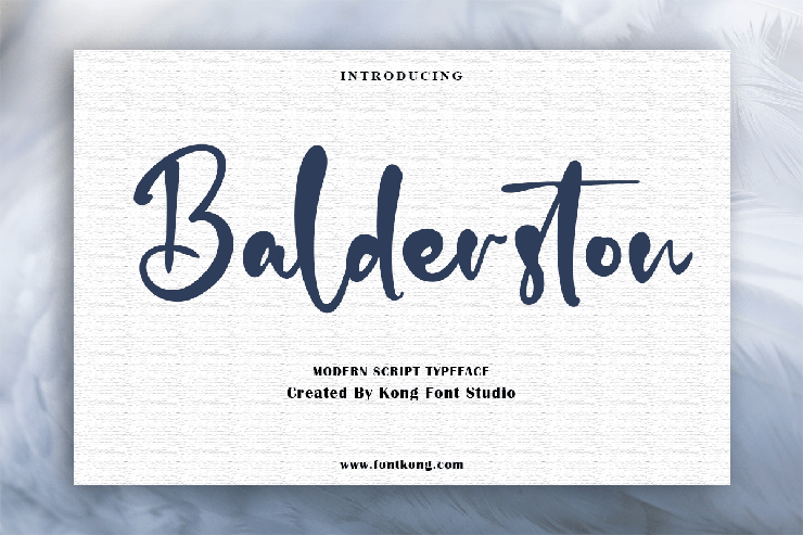 Balderston字体 1