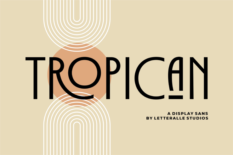 Tropican字体 4