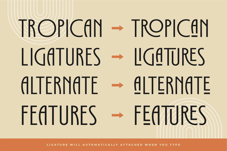 Tropican字体 6