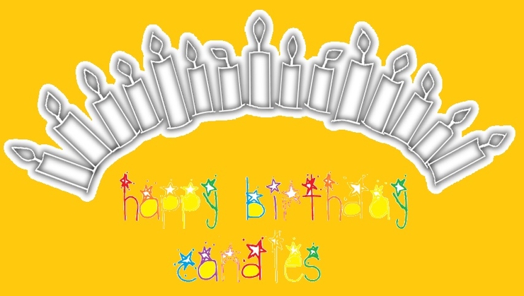 Happy Birthday Candles字体 1