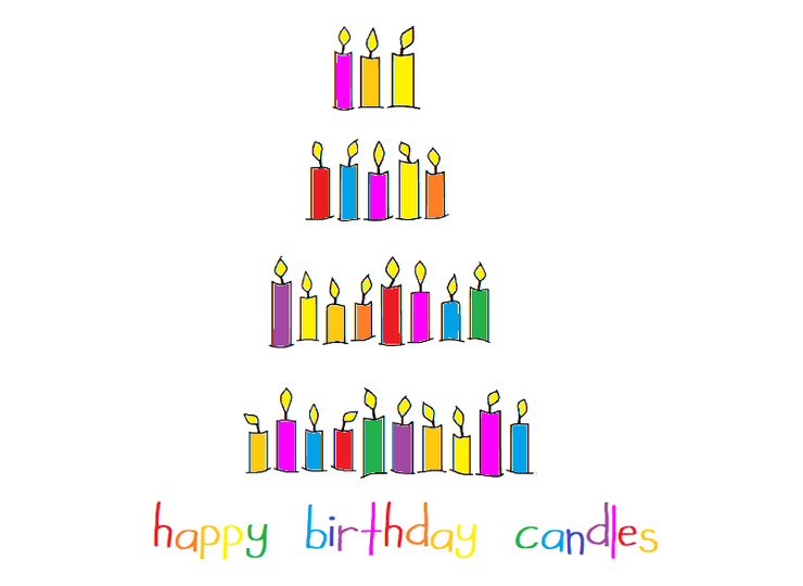 Happy Birthday Candles字体 4