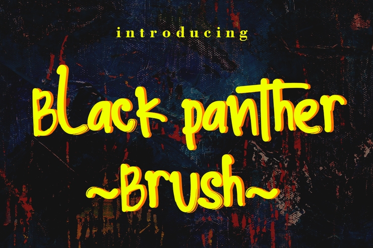 Black Panther Brush字体 1