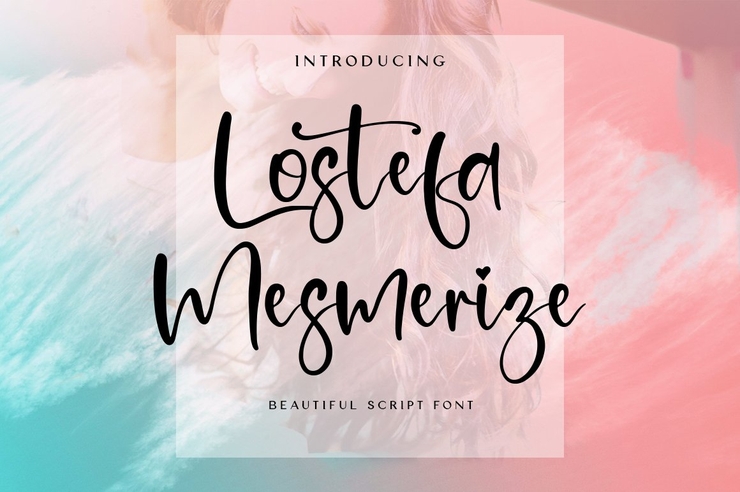 Lostefa Mesmerize字体 3