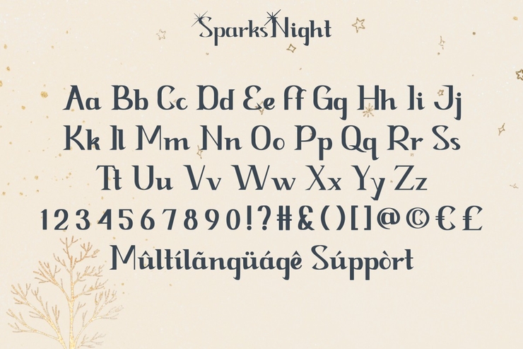 Spark Night字体 3