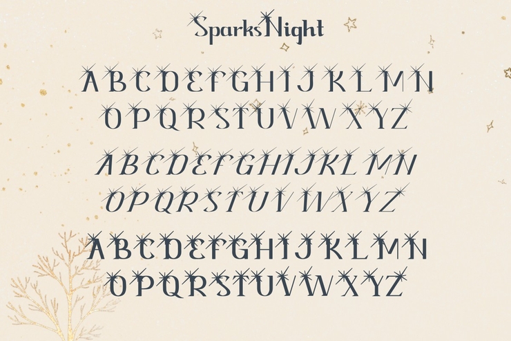 Spark Night字体 6