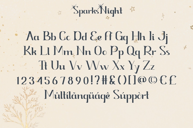 Spark Night字体 8