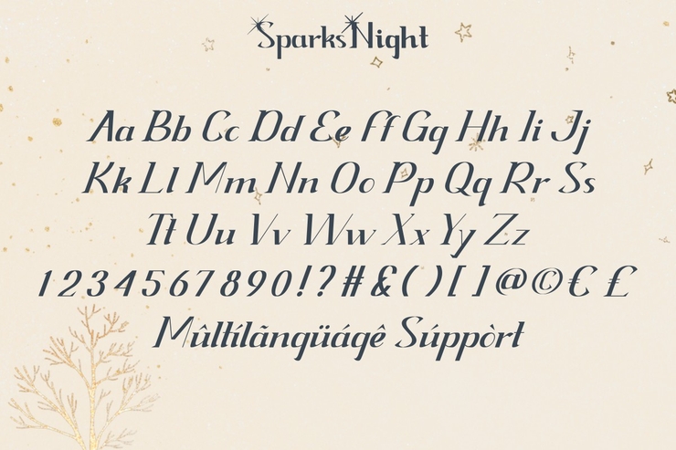 Spark Night字体 10