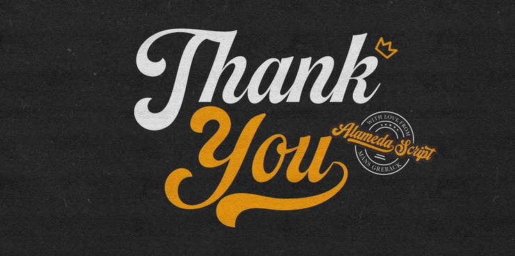 Alameda Script字体 2