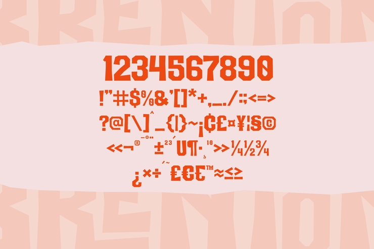 BRENTON字体 3
