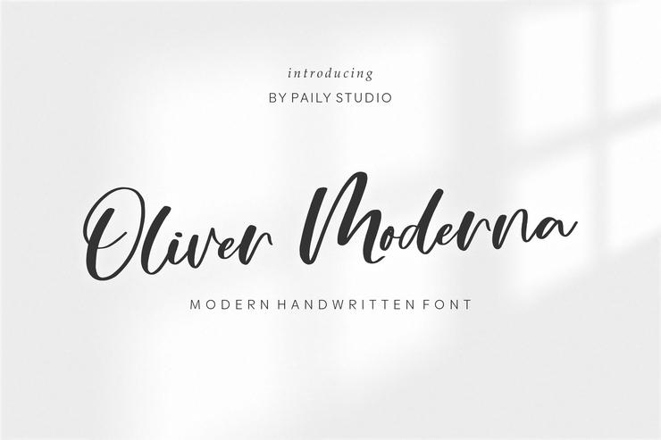 Oliver Moderna字体 1