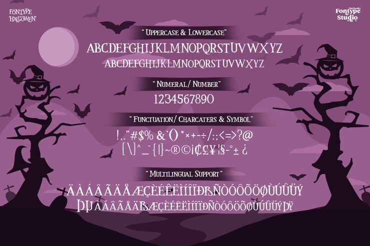 Fontype Hallowen字体 1