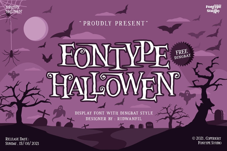 Fontype Hallowen字体 4