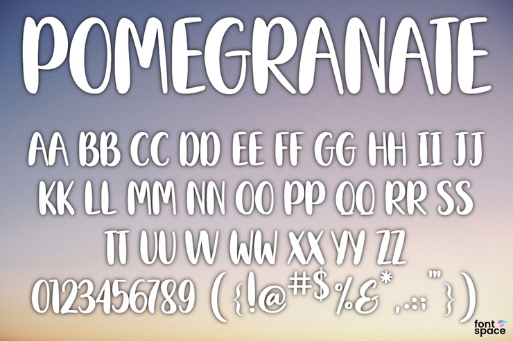 Pomegranate字体 1