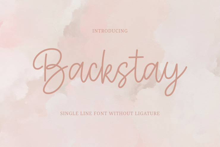Backstay字体 1